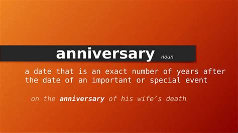 Anniversary Definition & Meaning .